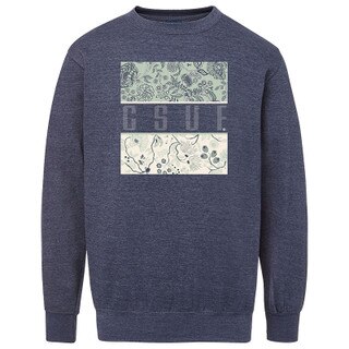 MV SPORT CSUF Paisley Crew - Navy Heather